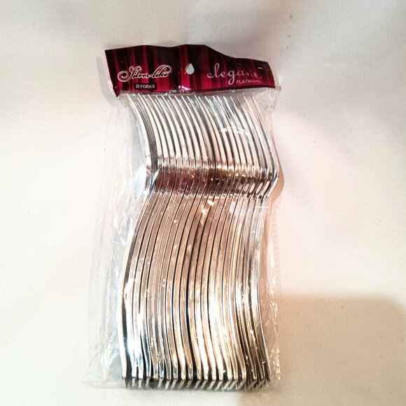 80 Pieces Elegant Flatware Forks NEW Silver Color Flatware Dining Room Cutlery - Picture 1 of 1